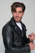 Leather Biker Jacket - Black